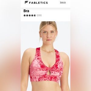 Fabletics oasis, crushed velour twist, sports bra 🎋🎋